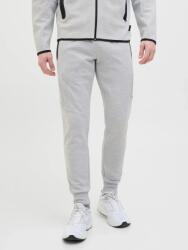 JACK & JONES Pantaloni de trening barbati, cu talie medie, Slim fit, JPSTWILL FUSION, Gri deschis, 2XL (12261991_d8d8d8_2XL)
