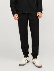 JACK & JONES Pantaloni de trening barbati, cu talie medie, Slim fit, JPSTWILL FUSION, Negru, L (12261991_000000_L)