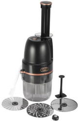 Adler Electric Grater 4-in-1, 200W, for Potatoes, Zucchini, Vegetables, Fruit and Nuts, 4 Attachments, 900 ml Container (AD 4818) - vexio
