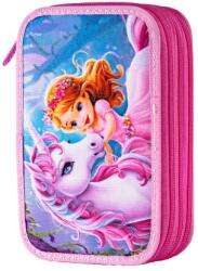 DACO Penar echipat Daco 3 fermoare - Motiv unicorn si printesa PE3034E (6425871068784) Penar
