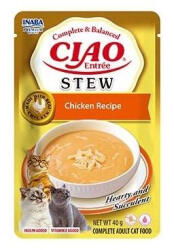 Inaba Foods Cat Ciao Entrée Stew - tocană cremoasă pentru pisici, cu aromă de pui, 40 g
