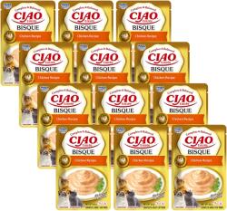 Inaba Foods Cat Ciao Bisque - hrană complementară pentru pisici, cu aromă de pui, 12x40g