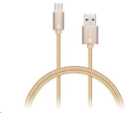 CONNECT IT Wirez Premium Metallic USB C - USB, auriu roz, 1 m (CI-667)