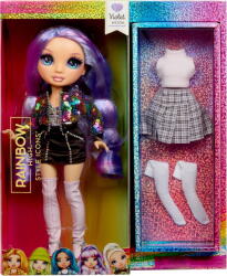MGA Entertainment Papusa MGA Entertainment Rainbow High Style Icons Doll - Violet 28CM Varsta 4 Ani+ (431602-EU) Papusa