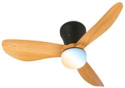 Brilo - Ventilator de tavan LED dimabil LUFITO LED/15W/230V 3000/4000/6000K bej+telecomandă (BL2364)