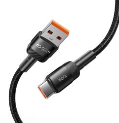 Tech-Protect Kábel töltéshez és adatátvitelhez TECH-PROTECT UltraBoost EVO, USB/USB Type-C, 100W, 5A, 1m, fekete