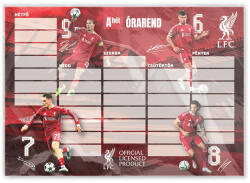 Nebulo Órarend egylapo, Liverpool, 25 db/csomag, Nebulo (LP-ÓRAR) - web24