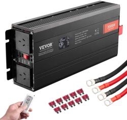 VEVOR Inversor de tensiune VEVOR SGPE-3000W, 3000W, 12V DC, 230V AC, 2 prize AC, 2 USB (4329890)