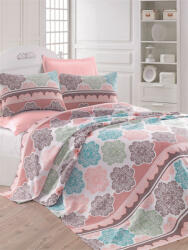  L' essential Maison Single Pique & Pillowcase Set White Turquoise Green Beige Andalucia - Turquoise