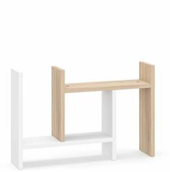  Hanah Home Multi Purpose Shelf Sonomo Oak White Lidya - Sonomo Oak, White