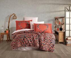  L' essential Maison Satin Double Quilt Cover Set Coral Powder Black Aura - Coral