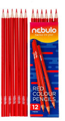  Színes ceruza, háromszög, Nebulo piros (PC-TR-1)