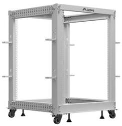Lanberg Nyitott rack 19" 15U 600X600-1100 állítható szürke (OR01-6115-S) (OR01-6115-S)
