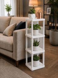  Hanah Home műanyag többcélú polc White Sakura 4 - Fehér