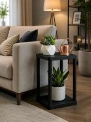  Hanah Home műanyag többcélú polc Black Sakura 2 - fekete
