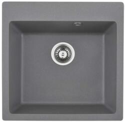 Inter Ceramic Chiuveta compozit Inter Ceramic finisaj granit gri 50x50 cm (5050 GRAY) Chiuveta