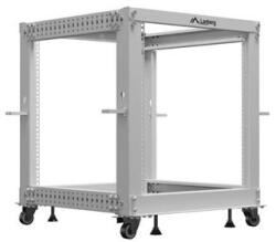 Lanberg szürk 19" 12U 600X600-1100 állítható nyitott rack (OR01-6112-S) (OR01-6112-S)