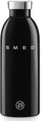 Smeg Sticla termos SMEG Clima 50's Style WBF01BL, 500 ml, Inchidere ermetica, Pereti dubli, Otel inoxidabil 18/8, Negru (WBF01BL)
