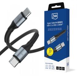 3mk Protection Cablu Date si Incarcare USB-C - USB-C 3MK Hyper N Thunderbolt 4, 240W, 3m, Negru - evomag