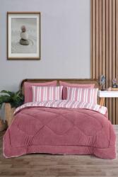  L' essential Maison Double Quilt & Pillow Set Claret Red Soft Line - Claret Red