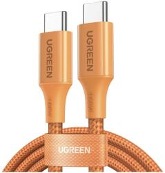 UGREEN Cablu Date si Incarcare USB-C - USB-C UGREEN L502, 100W, 1m, Portocaliu