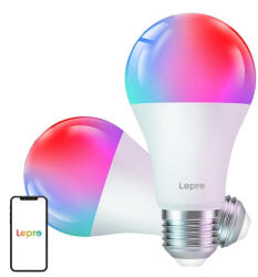 LEPRO B2-2 E27 Wi-Fi LED-izzó, 1100 lm, 2 db-os csomag (B2-EU-2)