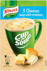Knorr Cup a Soup instant 3 sajtkrémleves zsemlekockával 17 g