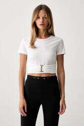 Elisabetta Franchi tricou pentru femei din bumbac 9BY2-TSDZDB_00X (MA00366E2)