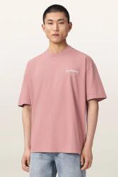 AllSaints tricou oversized pentru bărbați din bumbac BACKSTAGE SS CREW 9BY2-TSMZ3G_03X (M033PF)