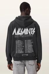 AllSaints hanorac cu glugă pentru bărbați din bumbac CHROMIUM 9BY2-BLMZ95_99A (M001NF)