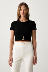 Elisabetta Franchi tricou pentru femei din bumbac 9BY2-TSDZDB_99X (MA00366E2)