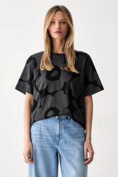 Marimekko t-shirt női pamut - fekete XXL