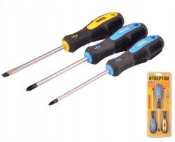 Mastertool Csavarhúzó készlet 3 db PH1*100/PH2*100/SL5*100 (40-1504)