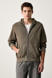 G-Star RAW cipzáras melegítőfelső férfi pamut Unit washed full zip hdd - zöld M