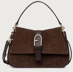 Furla keresztpántos táska női velúrbőr - barna Univerzális méret - answear - 170 990 Ft