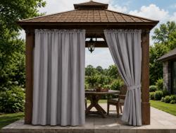 Perdea de gradina GARDIO impermeabil 150x220 cm, gri inchis