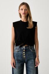 Elisabetta Franchi top női pamut - fekete 36