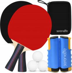 Serenelife Pingpong Szett 2 Paletta 3 Labda Háló Tok Serenelife (ACCSLPPNGPO10)