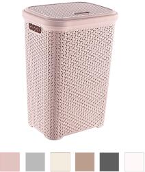 Hobby Life Coș de rufe cu design ratan, cu capac, 55 l