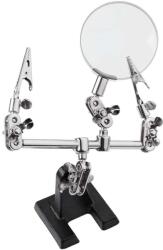 REBEL Unealta ajutatoare cu lupa 60mm 3 dioptrii si clesti reglabili 110mm pentru lipire Rebel NAR0044 (NAR0044) - pretexpert