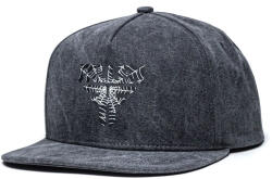 Fallen Insignia Flat snapback sapka Washed Black Spider Web (8445160091451)