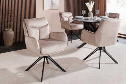 Brock Design forgószék Brock bézs bársony