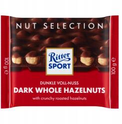 Ritter SPORT Ritter Keserűcsokoládé mogyoróval 100g (4000417702005)