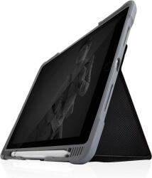 STM Dux Plus Duo iPad 10.2" tok Apple Pencil tartóval - fekete/átlátszó
