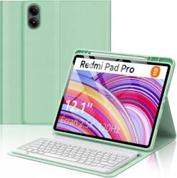 FOGARI Bluetooth billentyűzettok Redmi Pad Pro 12, 1" - AZERTY, világoszöld