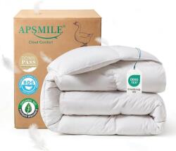 APSMILE pehelypaplan, 75% libatoll, 3-as melegség, fehér - 200x200 cm