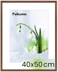 Feihorrm tölgyfa képkeret edzett üveggel, sötétbarna - 40x50 cm (1 db)