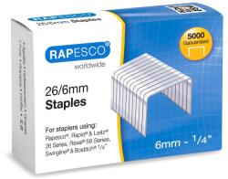 Rapesco S11662Z3 26/6 mm-es (No. 56) horganyzott tűzőkapocs, 5000 db-os csomag (S11662Z3)