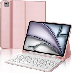 SENGBIRCH iPad Air 11" (M2) 2024 tok AZERTY billentyűzettel - világos rózsaszín