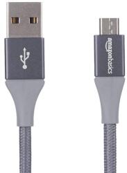 Amazon Basics dupla fonott nylon USB 2.0 A - Micro-B kábel - sötétszürke - 3 m